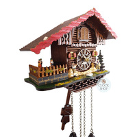 Band Players & Dancers Battery Chalet Cuckoo Clock 20cm By TRENKLE image