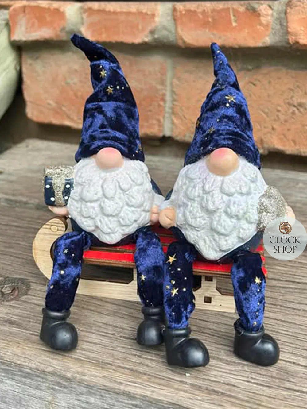 Syd & Stanley Starwort | 25cm Gnome Shelf Sitter in Royal Blue | Assorted Designs image
