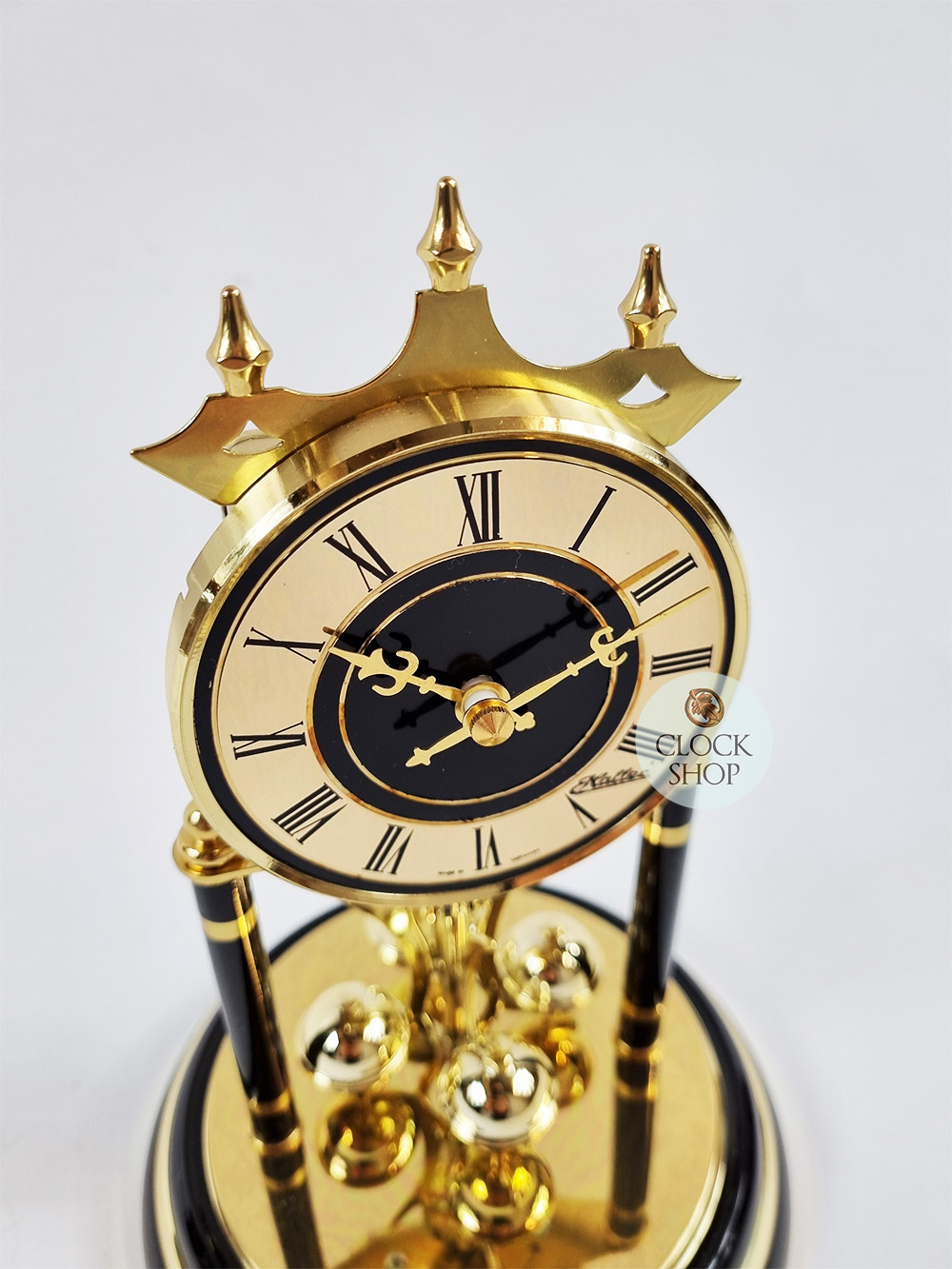 Black & Brass Anniversary Clock By HALLER (Scuffed Base) image