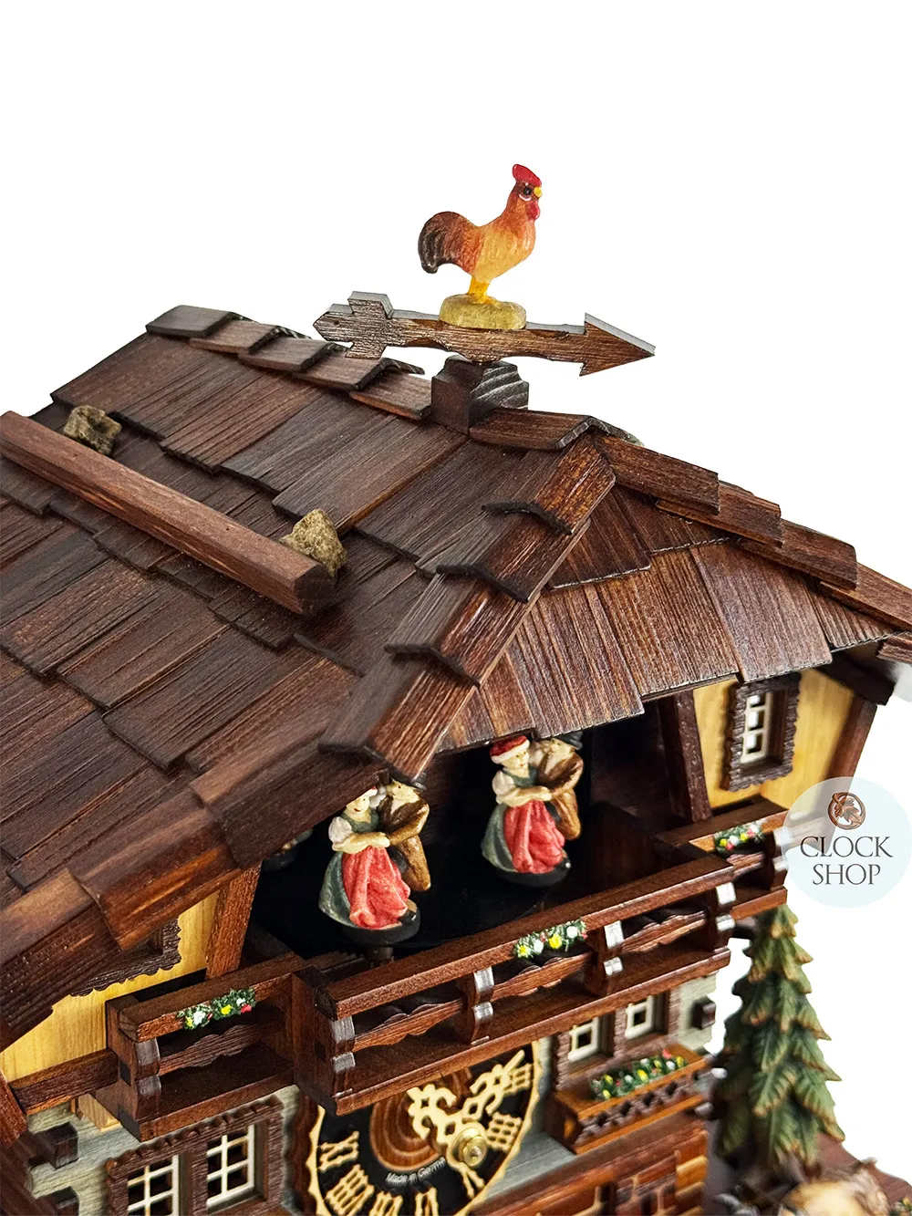 Clock Of The Year 2025 1 Day Mechanical Chalet Cuckoo Clock With Dancers By HÖNES image