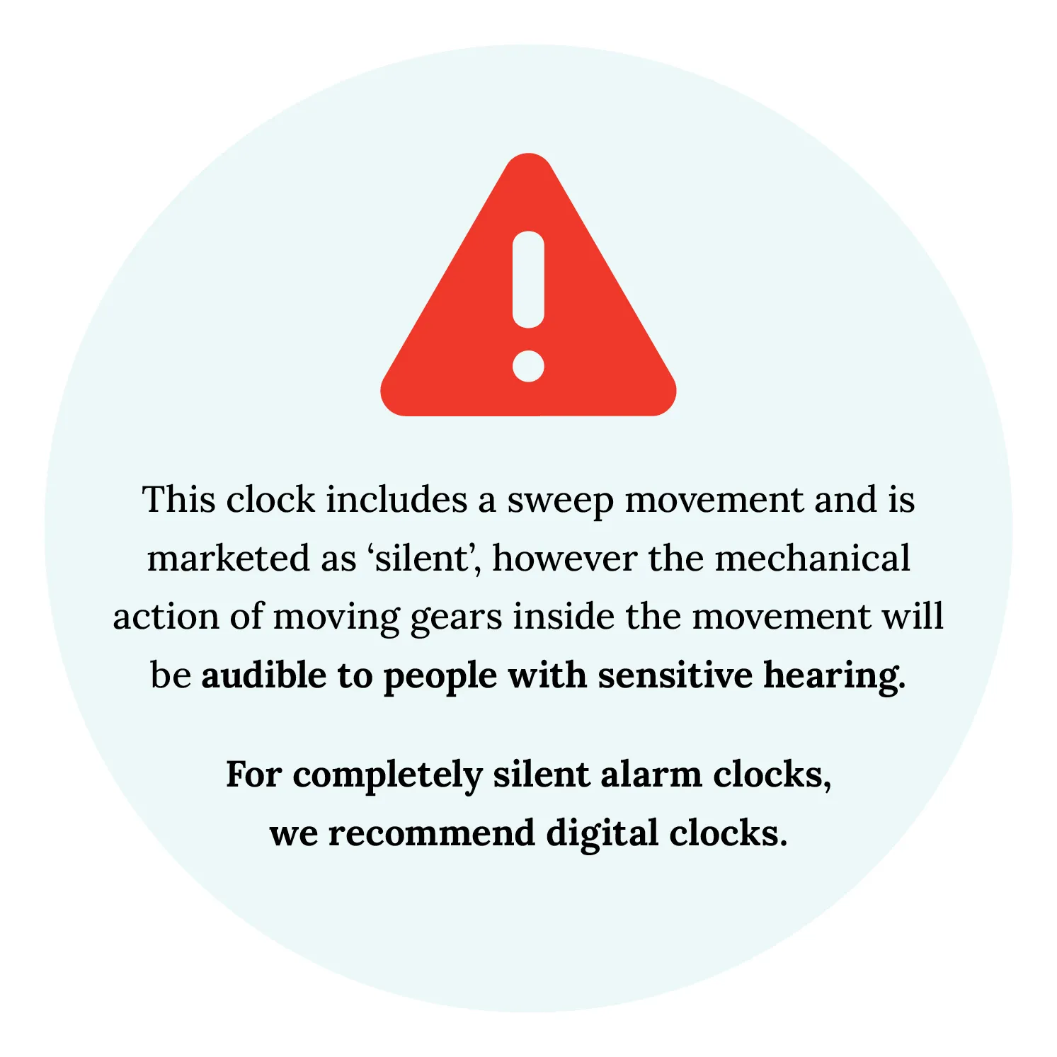 10cm Sonnet White Analogue Alarm Clock By ACCTIM (No Alarm) image