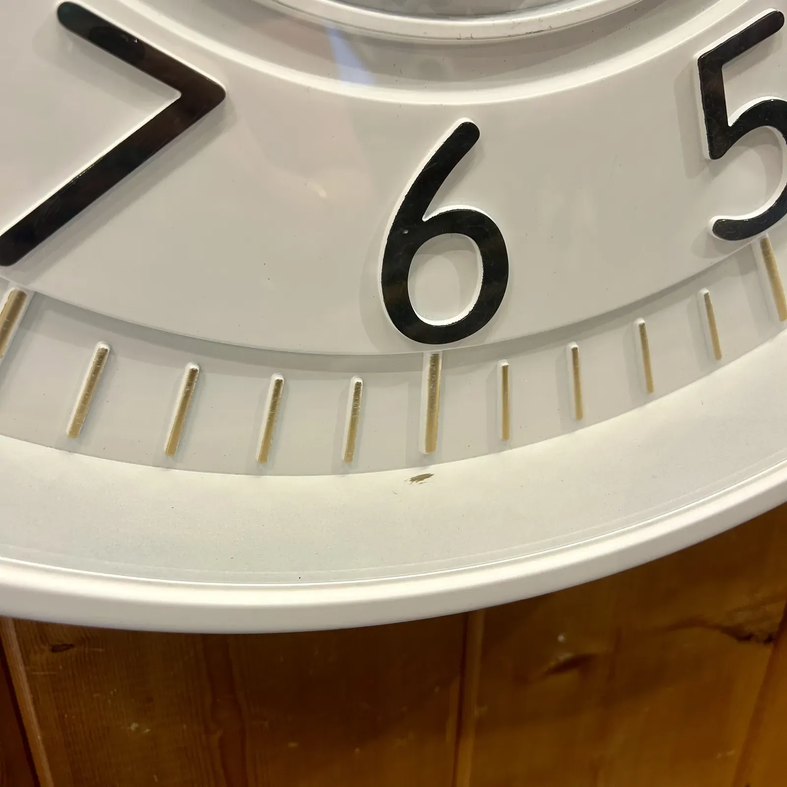 53cm Celestial White Moving Gear Wall Clock By COUNTRYFIELD (Cosmetic Imperfections) image