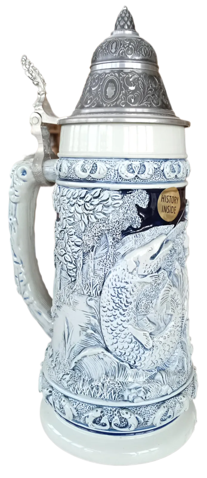 Angler Beer Stein Light Grey 0.5L By KING image