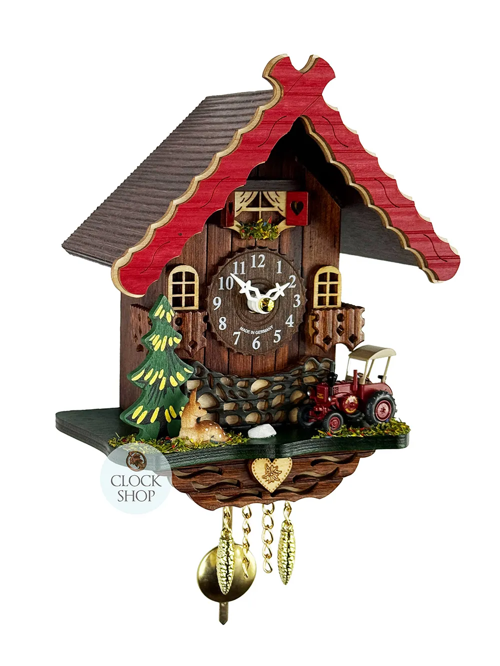 Tractor & Deer Battery Chalet Kuckulino 21cm By TRENKLE image