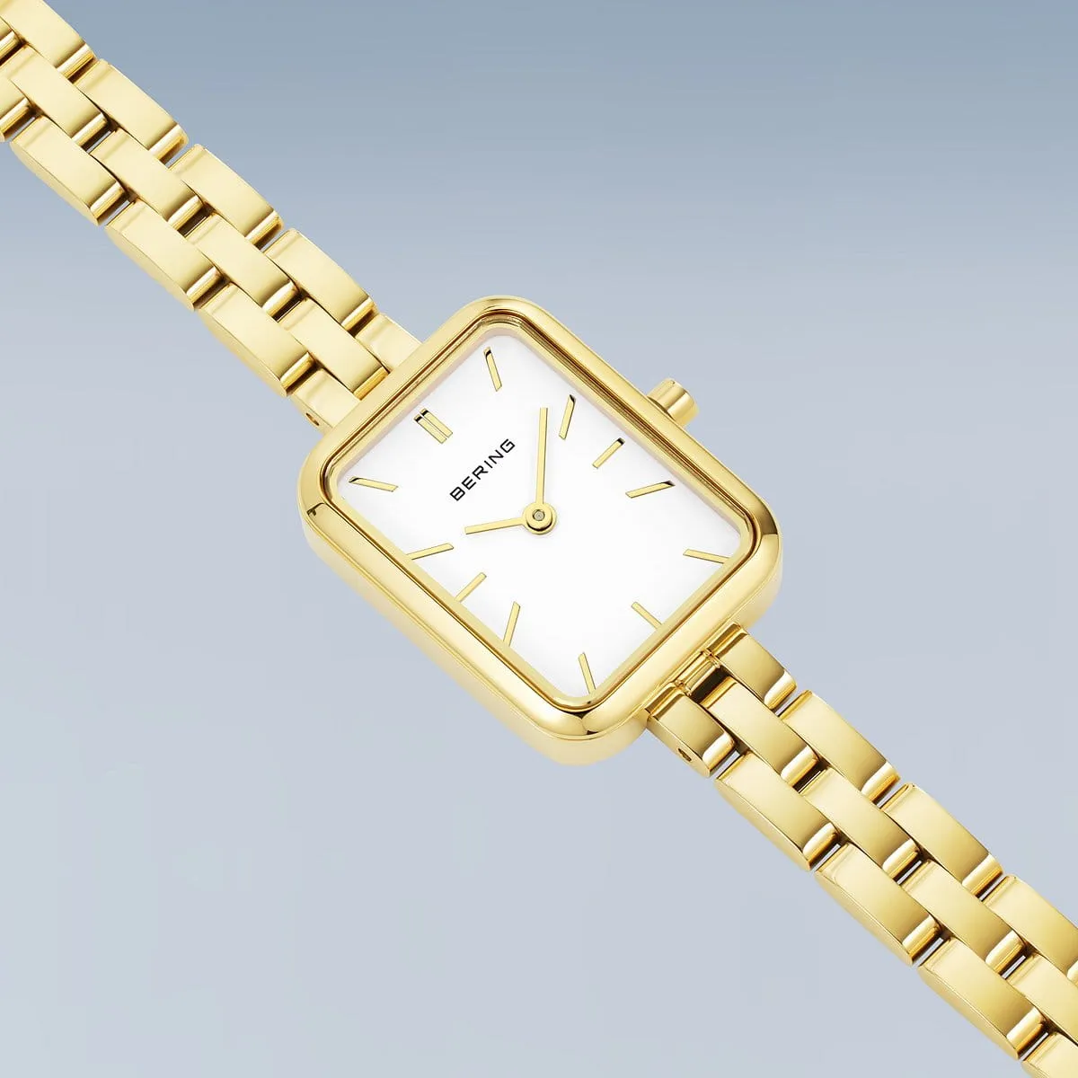 26mm Classic Collection Womens Watch With White Dial & Gold Stainless Steel Link Strap By BERING image