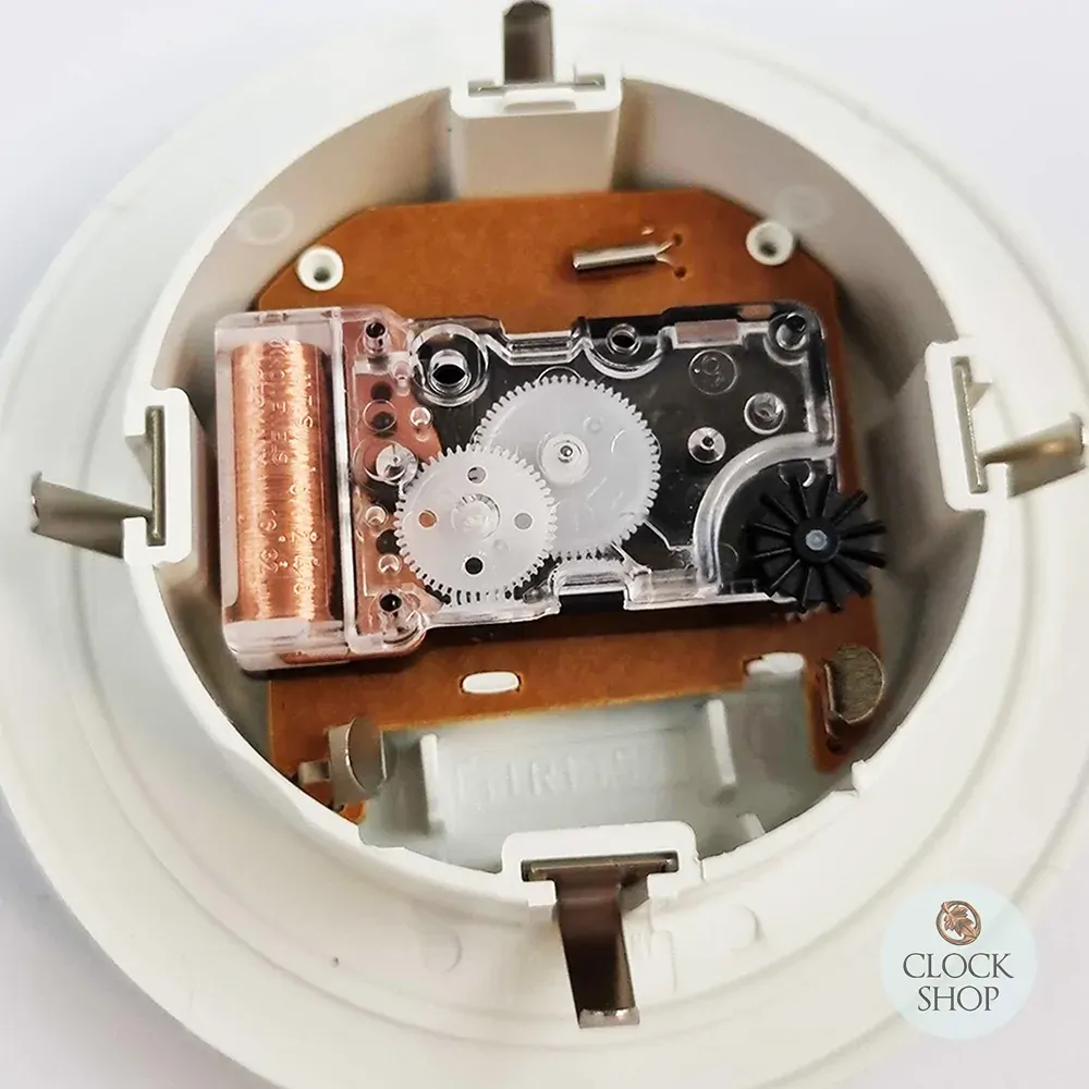 8.5cm Silver Clock Insert With White Dial & Arabic Numerals image