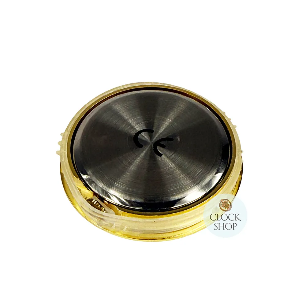 3.6cm Gold Clock Insert With White Dial & Arabic Numerals image