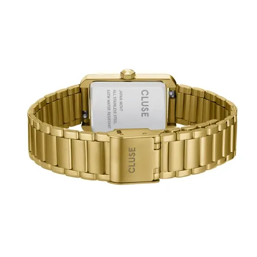21mm Belisenna Womens Quartz Watch With Rectangular Gold Dial & Gold Stainless Steel Link Band By CLUSE image