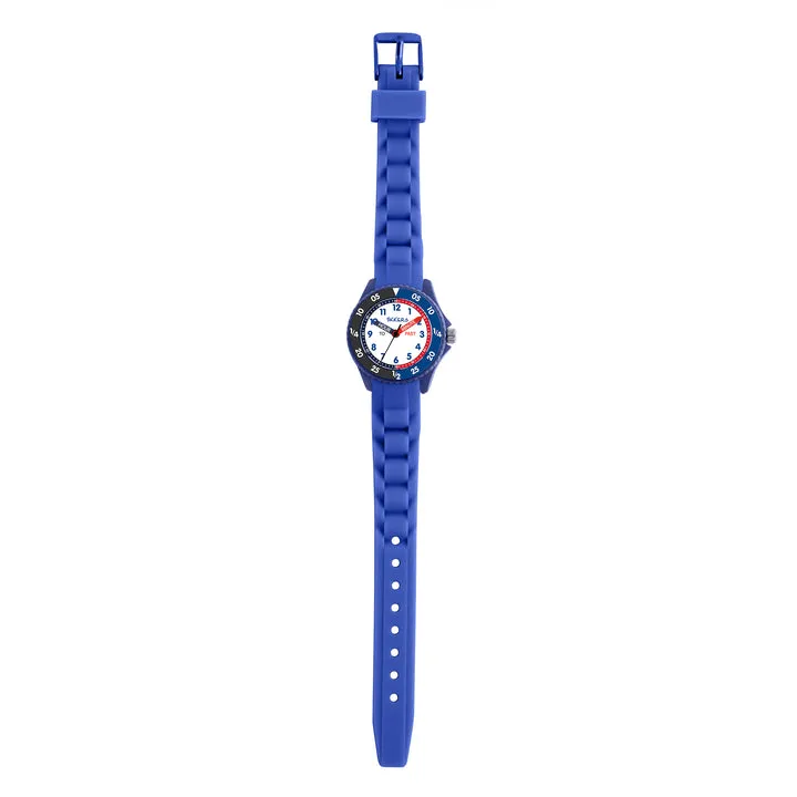 Time Teacher Blue Youth Quartz Watch With Silicone Strap By TIKKERS image