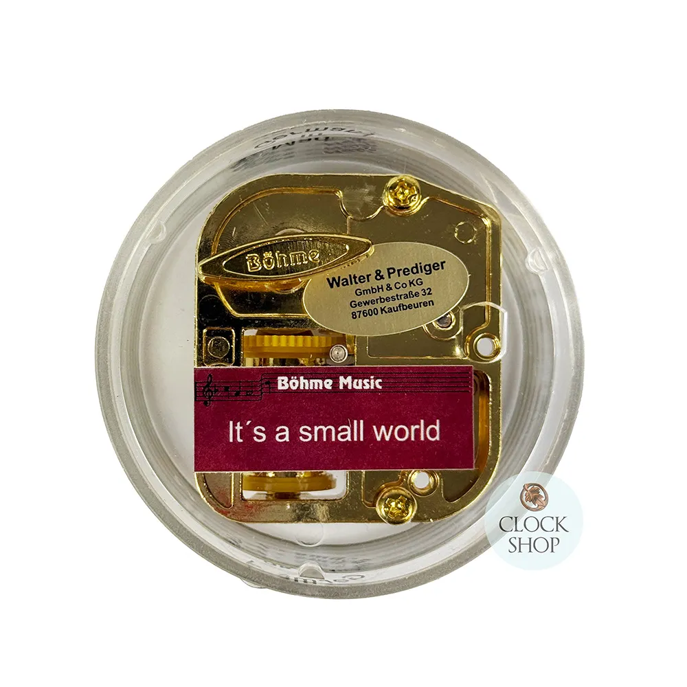 Round Acrylic Music Box - Boy & Geese (It's A Small World) image