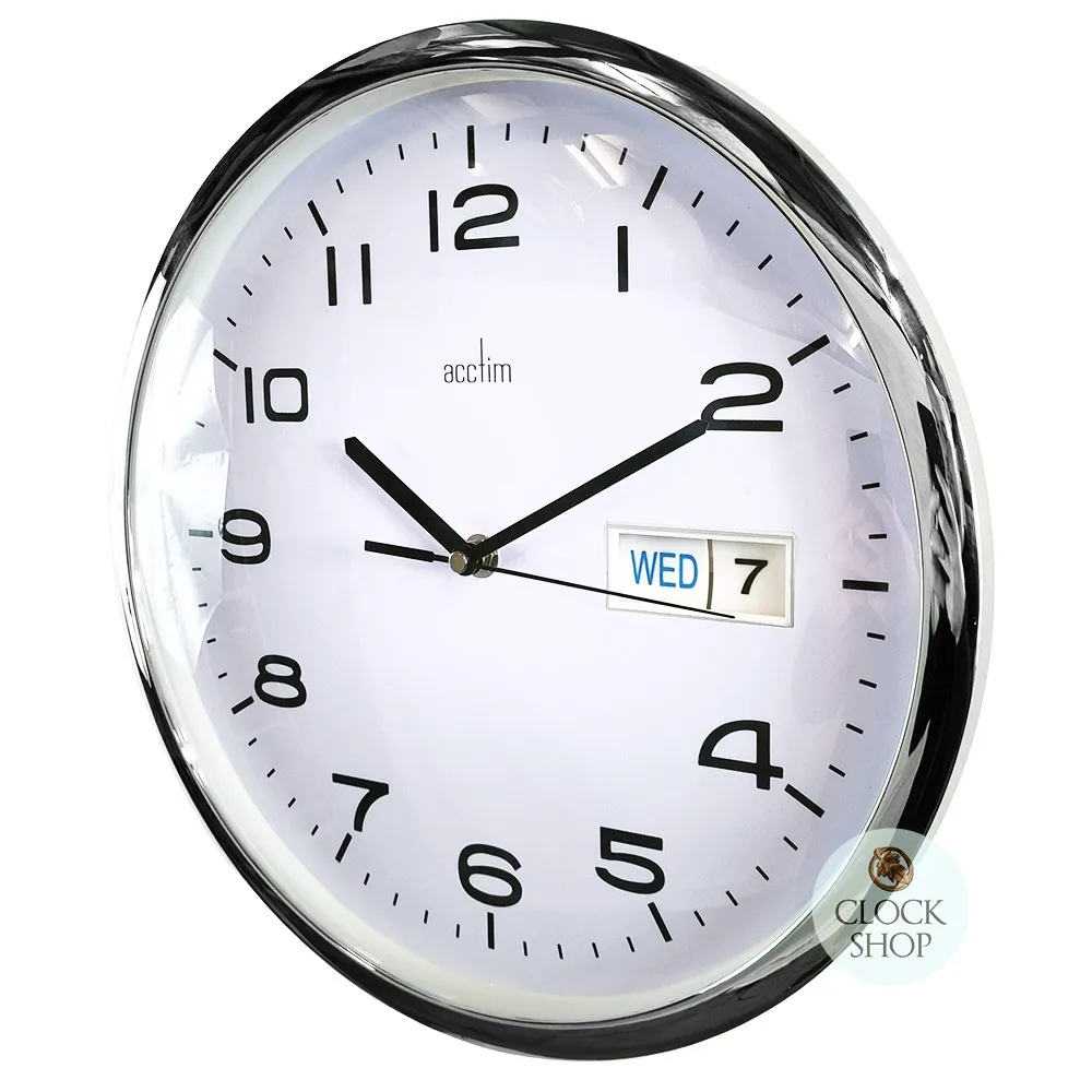 32cm Supervisor White Dial With Date Wall Clock By ACCTIM image
