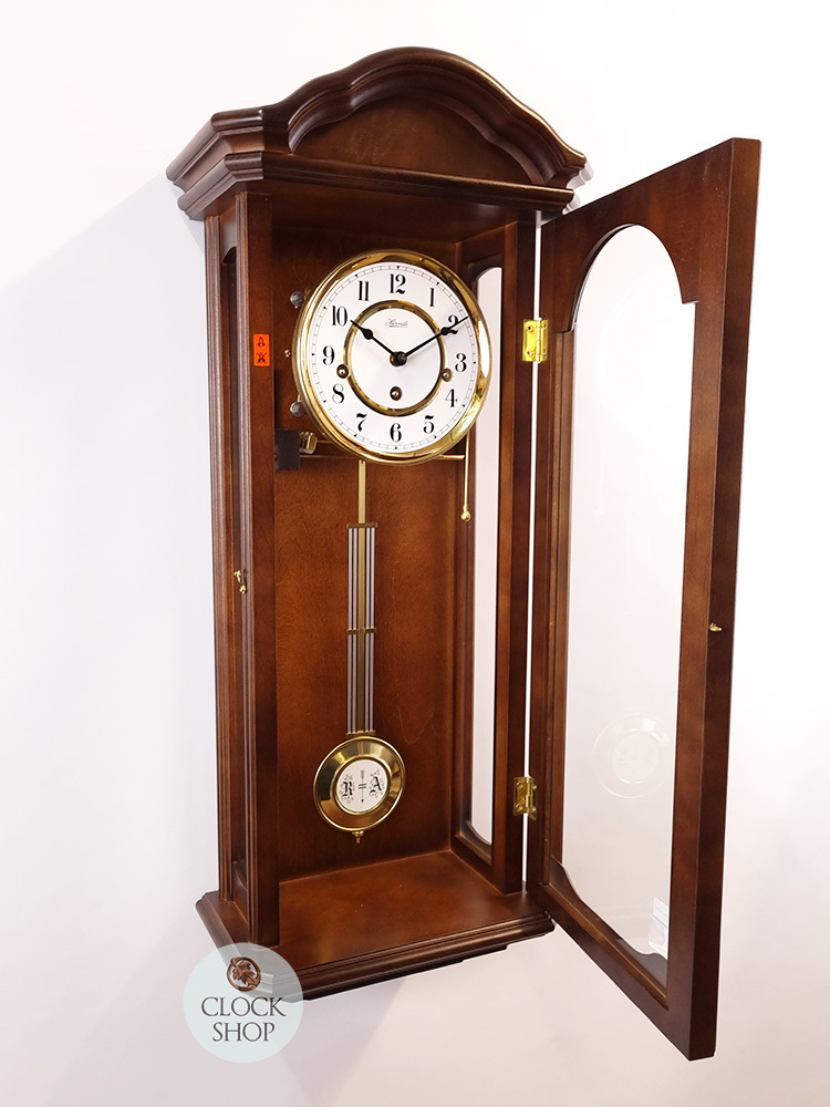 67cm Walnut 8 Day Mechanical Chiming Wall Clock By HERMLE Hermle