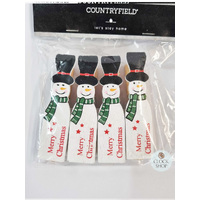 7.5cm Christmas Pegs (4 Pack)- Assorted Designs image