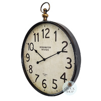 61cm Dickson Black Industrial Fob Wall Clock By COUNTRYFIELD image