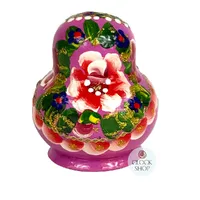 Floral Russian Dolls- Pink with Ladybug Mini 5.5cm (Set Of 5) image