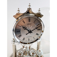 23cm Silver Anniversary Clock With Westminster Chime By HALLER image