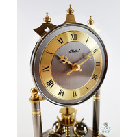 23cm Brass & Nickel Anniversary Clock By HALLER image