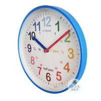 20cm Wickford Blue Children's Time Teaching Wall Clock By ACCTIM image