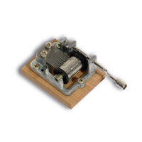 Modern Designs Hand Crank Music Box- Classic Doves & Flowers (Wedding March) image