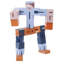 Wooden 3D Puzzle- Robot (Blue & Orange) image