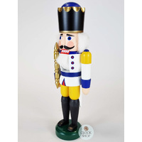 29cm Yellow & White King Nutcracker By Seiffener image