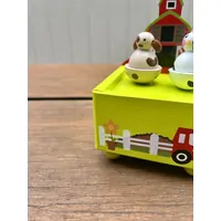 Farm Yard Music Box with Spinning Animals - Old McDonald (Small Crack) image