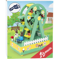 Green Ferris Wheel Music Box with Rabbits (Over The Rainbow) image