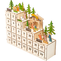38cm Nativity LED Advent Calendar image