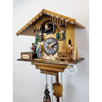Heidi House Battery Chalet Cuckoo Clock 19cm By ENGSTLER image