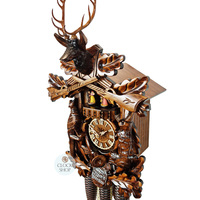 Before The Hunt 8 Day Mechanical Carved Cuckoo Clock 54cm By ENGSTLER image