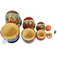 Christmas Russian Dolls- Mini 5.5cm (Set Of 5) image