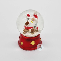 5cm Red Santa Snow Globe- Assorted Designs image