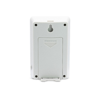 11cm Wyndham White LCD Digital Alarm Clock With Weather Station By ACCTIM image