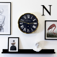 45cm Mr Butler Radial Brass Wall Clock By NEWGATE image