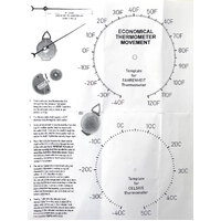 Thermometer Movement (20mm Shaft, Suits Dial 0-12mm Thick) image