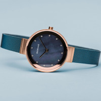 Classic Collection Blue Womens Watch With Milanese Strap By BERING image