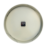45cm Bauhaus Collection Less Is More Black Silent Wall Clock By CLOUDNOLA (Warped Dial) image