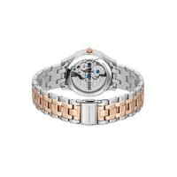 35mm Rose Gold Automatic Womens Watch With Skeleton Dial & Two-Tone Band By KENNETH COLE image