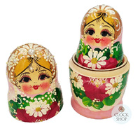Pink Pearl Russian Dolls 16cm (Set Of 5) image