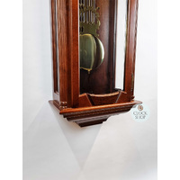 118cm Walnut 8 Day Mechanical Regulator Wall Clock With Moon Dial By AMS image