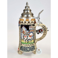 Medieval Jousting Knights 3 Footed Beer Stein 0.5L BY KING image