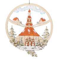 25.5cm Wooden Hanging Decoration- Assorted Designs image