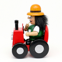 11.5cm Farmer In Tractor German Incense Burner image