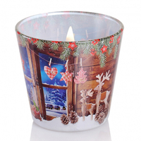 8.5cm Scented Christmas Candle - Assorted Scents image