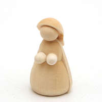 4 Piece Hand Carved Nativity Set  image