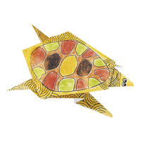 Colouring Origami- Tortoise image