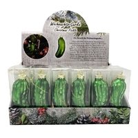 11cm Green Cucumber Pickle Hanging Decoration image