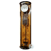 FACTORY SECOND - 122cm Burlwood Mechanical Chiming Wall Clock By KIENINGER image
