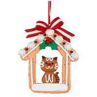 12cm Gingerbread House Hanging Decoration- Assorted Designs image