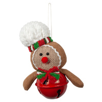 15cm Gingerbread Bell Hanging Decoration- Assorted Designs image